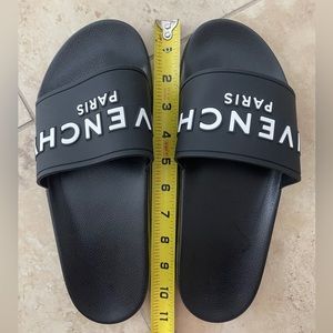 Givenchy Black Slides Mens Size 11 Lightly Used